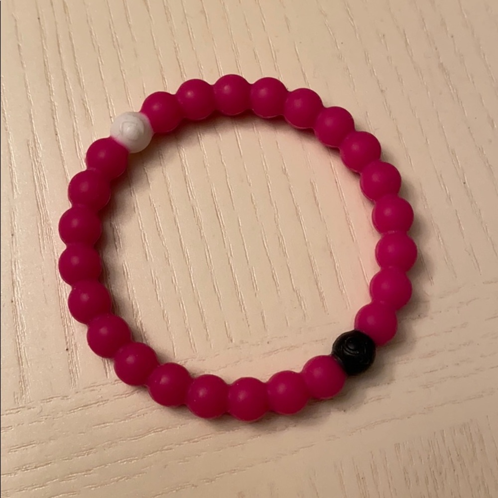 Hot pink Lokai bracelet